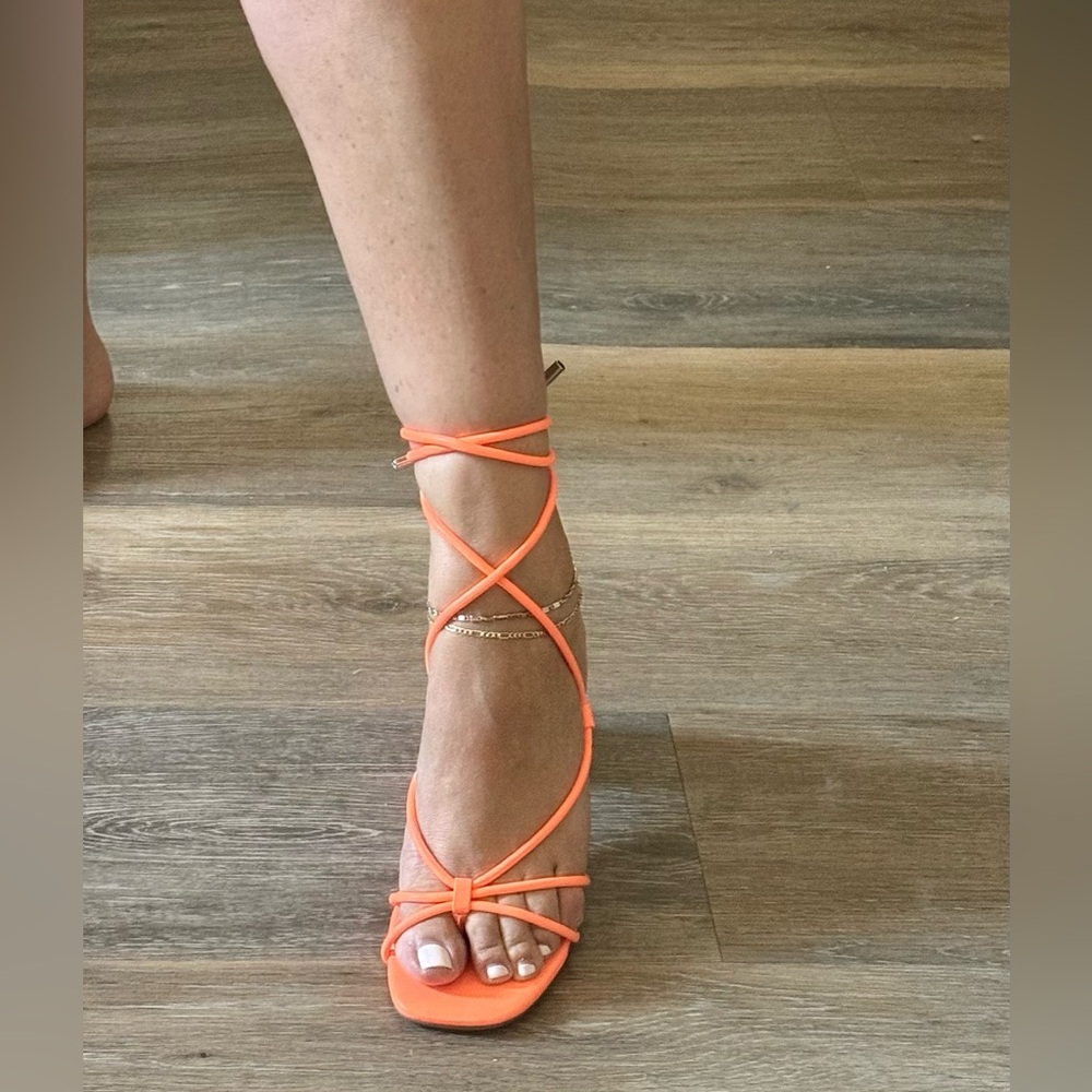 Steve Madden Ivanna Strappy Heels Square Toe